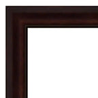Miroir mural et inclinable rectangulaire pleine longueur marron grain de café, simple