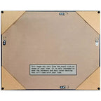 Miroir mural rectangulaire en métal brossé noir – 1 personne
