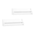 RiverRidge Kids' Book Nook Toddler Bookshelf Set for Living Room and Playroom Storage 2pc White