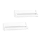 RiverRidge Kids' Book Nook Toddler Bookshelf Set for Living Room and Playroom Storage 2pc White
