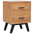 vidaXL Bedside Cabinet 15.7x13.8x21.7 Solid Teak