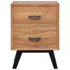vidaXL Table de chevet 40 x 35 x 55 cm Bois de teck massif