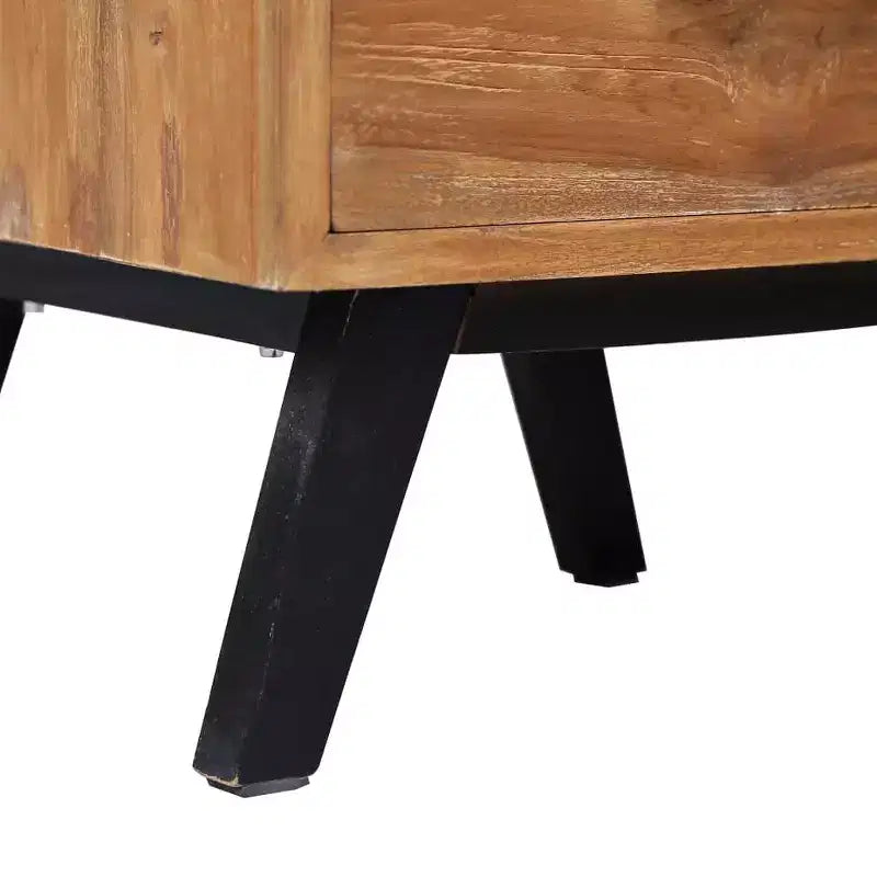 vidaXL Table de chevet 40 x 35 x 55 cm Bois de teck massif