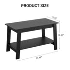 Table basse - Construction en MDF et PB, finition rétro pour salon