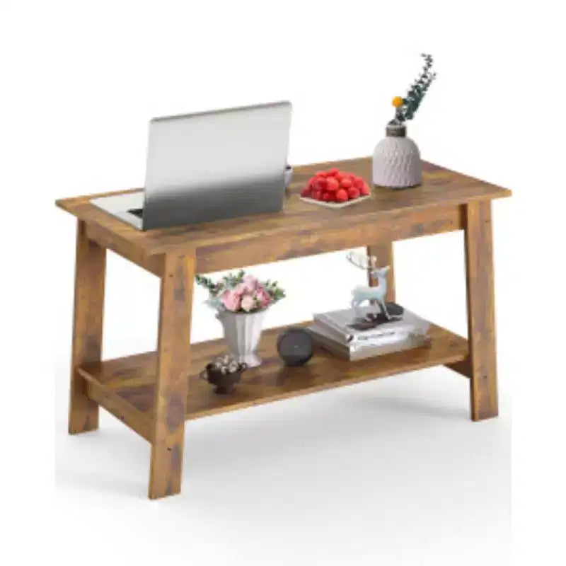 Table basse - Construction en MDF et PB, finition rétro pour salon