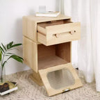 Table de chevet rotative créative, table de chevet avec tiroir et armoire à porte vitrée, table d'appoint moderne pour chambre ou salon - Panipeachy