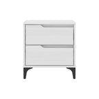 Table de chevet moderne Galano 2 tiroirs 48 cm L x 40 cm P x 51,5 cm H