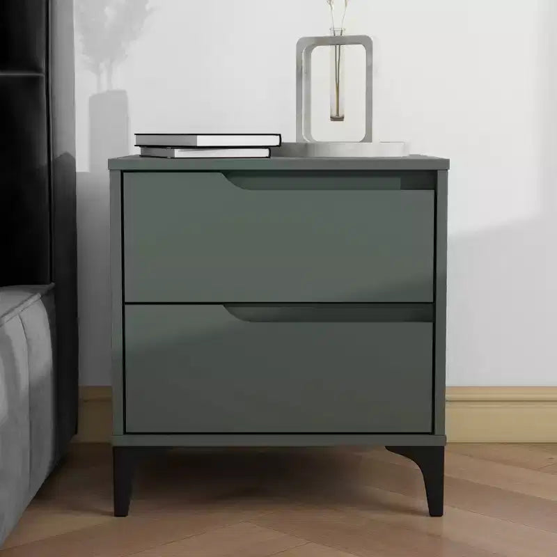 Table de chevet moderne Galano 2 tiroirs 48 cm L x 40 cm P x 51,5 cm H
