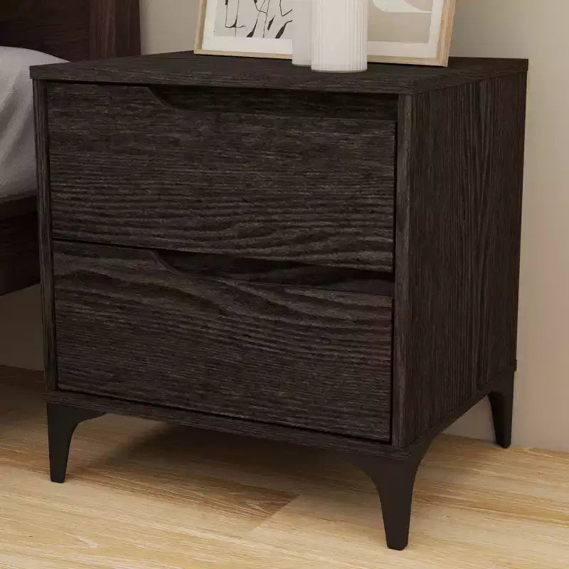 Table de chevet moderne Galano 2 tiroirs 48 cm L x 40 cm P x 51,5 cm H