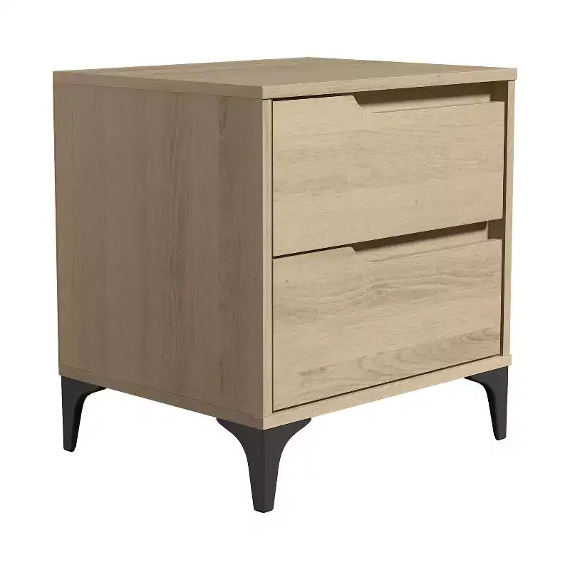 Table de chevet moderne Galano 2 tiroirs 48 cm L x 40 cm P x 51,5 cm H