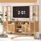 Rustic Farmhouse TV Stand for Up to 70 Inch TVs, Multi-Functional Entertainment Center, Versatile Media Console for Living Room Organization