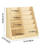 MAYEERTY Étagère à Livres et Rangement de Jouets pour Enfants, Étagère à Livres Multifonctionnelle en Bois à 4 Niveaux avec Étagère à Livres avec Bibliothèque
