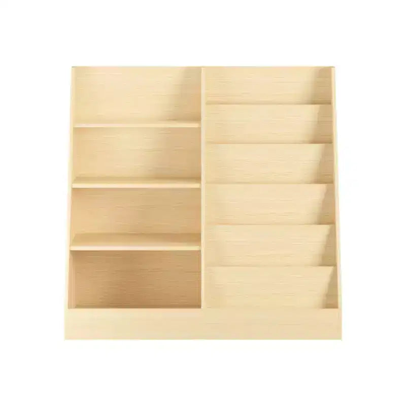 MAYEERTY Étagère à Livres et Rangement de Jouets pour Enfants, Étagère à Livres Multifonctionnelle en Bois à 4 Niveaux avec Étagère à Livres avec Bibliothèque