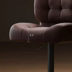 Lot de 2 tabourets de bar à hauteur réglable avec siège réglable, tabourets de bar pivotants avec coussin rembourré épais et repose-pieds en métal pour bar à la maison