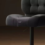 Lot de 2 tabourets de bar à hauteur réglable avec siège réglable, tabourets de bar pivotants avec coussin rembourré épais et repose-pieds en métal pour bar à la maison