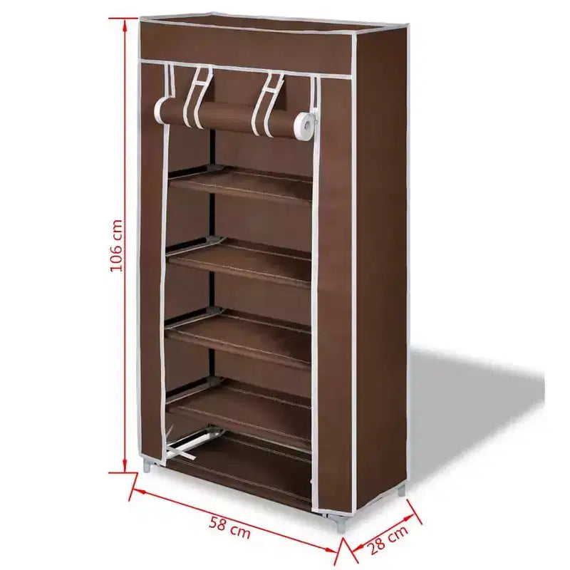 vidaXL Tour à Chaussures à 5 Niveaux Organisateur de Rangement Portable avec Étagère
