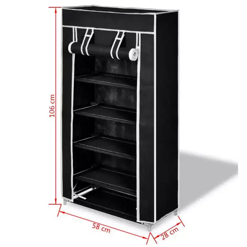 vidaXL Tour à Chaussures à 5 Niveaux Organisateur de Rangement Portable avec Étagère