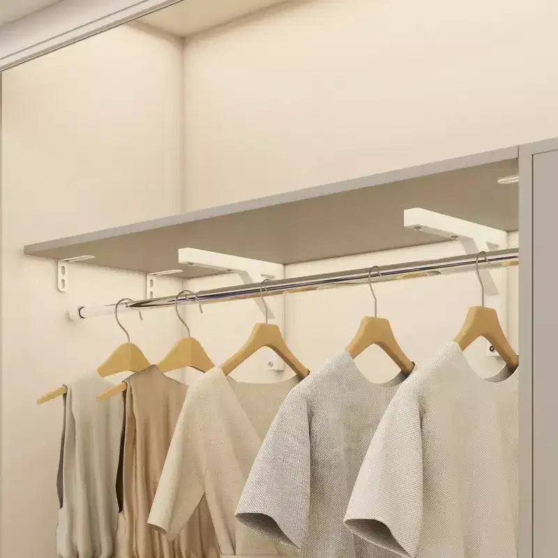 Besiost Ensemble de 3 penderies d'angle avec 8 tringles et 6 tiroirs, organisateur de dressing de 3 m à 3,6 m