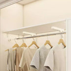 Besiost Ensemble de 3 penderies d'angle avec 8 tringles et 6 tiroirs, organisateur de dressing de 3 m à 3,6 m