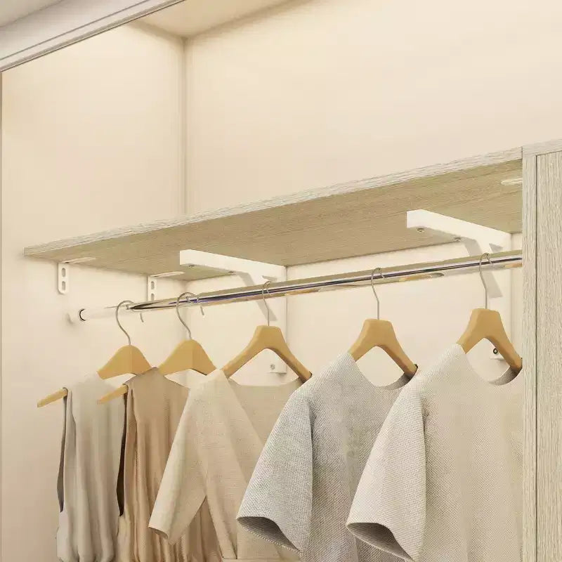 Besiost Ensemble de 3 penderies d'angle avec 8 tringles et 6 tiroirs, organisateur de dressing de 3 m à 3,6 m