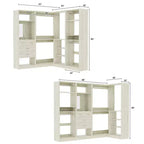 Besiost Système de Rangement pour Placard, Organisateur de Placard Autoportant avec Tiroirs et Miroir
