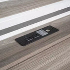 Cadre de lit plateforme en métal pleine grandeur Luxystar avec lit gigogne, étagères, prises et ports USB