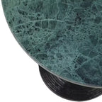 Table d'appoint classique, guéridon ou petite table de chevet pour la décoration intérieure - Table d'appoint audacieuse en métal avec plateau en marbre, idéale pour le salon - 21