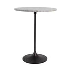 Table d'appoint classique, guéridon ou petite table de chevet pour la décoration intérieure - Table d'appoint audacieuse en métal avec plateau en marbre, idéale pour le salon - 21