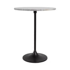 Table d'appoint classique, guéridon ou petite table de chevet pour la décoration intérieure - Table d'appoint audacieuse en métal avec plateau en marbre, idéale pour le salon - 21