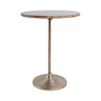 Table d'appoint classique, guéridon ou petite table de chevet pour la décoration intérieure - Table d'appoint audacieuse en métal avec plateau en marbre, idéale pour le salon - 21