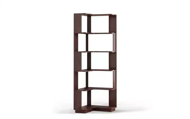 TUYOHW 6-Tier L-Shaped Wood Corner Bookshelves,Freestanding Shelving Units with Anti-tipping Device,Open Bookcases for Living Room,Office