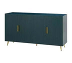 Meuble TV et armoire de rangement vintage blanc antique/vert pour téléviseurs jusqu'à 65 pouces