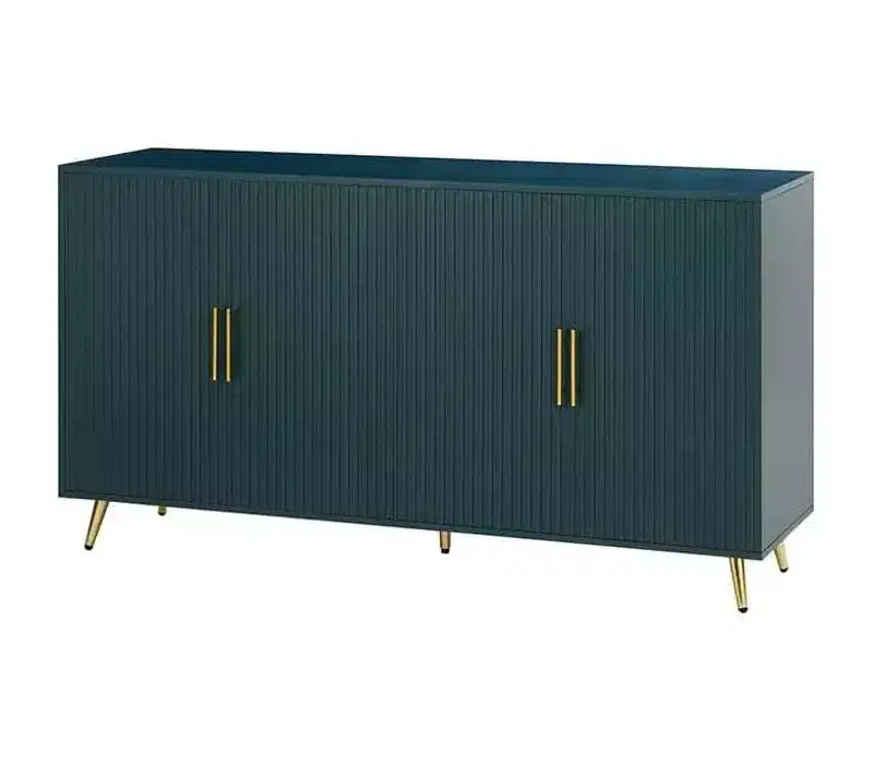 Meuble TV et armoire de rangement vintage blanc antique/vert pour téléviseurs jusqu'à 65 pouces