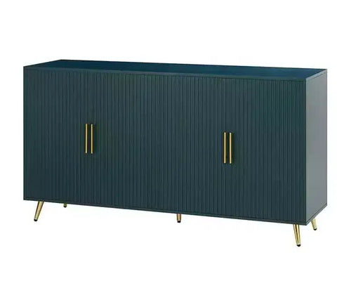 Meuble TV et armoire de rangement vintage blanc antique/vert pour téléviseurs jusqu'à 65 pouces