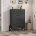 4+2 Dresser for Bedroom, Freestanding 46.6 in Tall Drawer Dresser with Storage, Wooden Closet Storage Chest