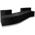 Flash Furniture HERCULES Alon Series LeatherSoft Reception Configuration, 4 Pieces