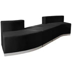 Flash Furniture HERCULES Alon Series LeatherSoft Reception Configuration, 4 Pieces