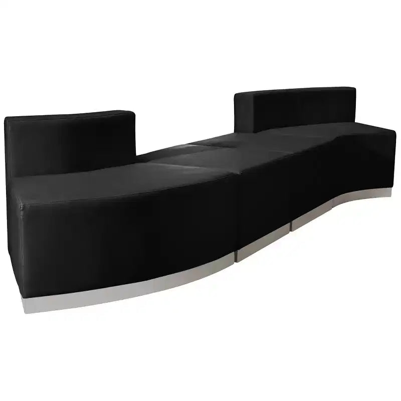 Flash Furniture HERCULES Alon Series LeatherSoft Reception Configuration, 4 Pieces