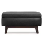 Petit pouf de rangement rectangulaire et bancs Ethan - WyndenHall