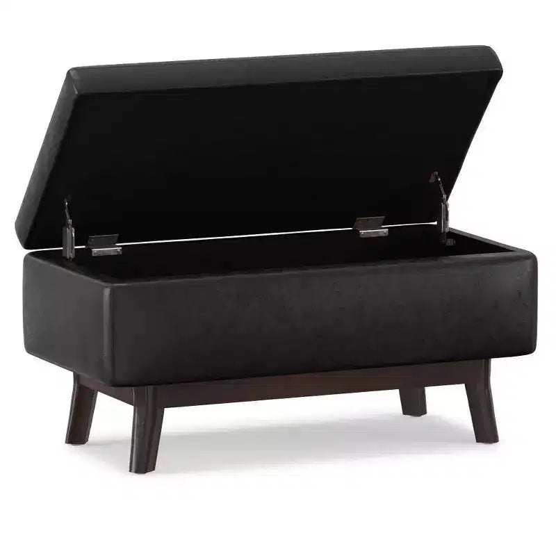 Petit pouf de rangement rectangulaire et bancs Ethan - WyndenHall