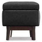 Petit pouf de rangement rectangulaire et bancs Ethan - WyndenHall