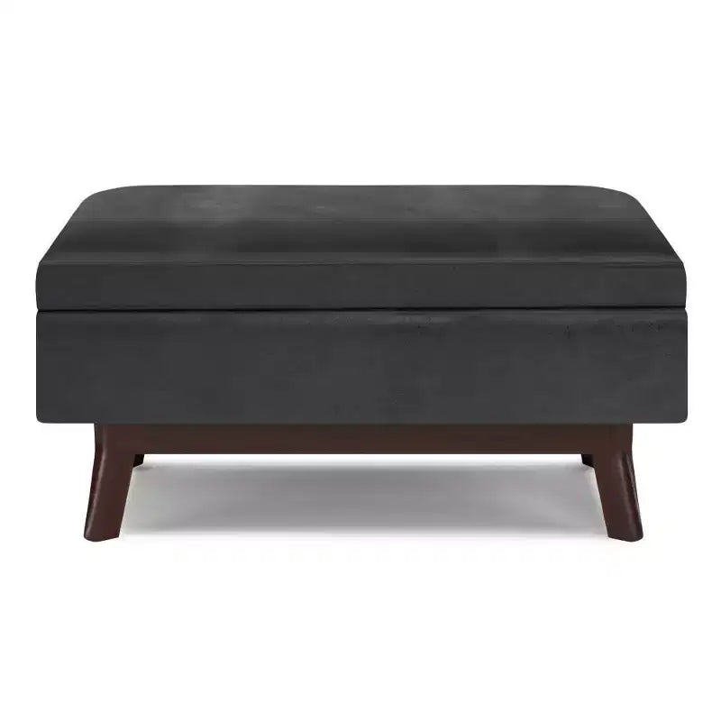 Petit pouf de rangement rectangulaire et bancs Ethan - WyndenHall