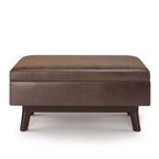 Petit pouf de rangement rectangulaire et bancs Ethan - WyndenHall