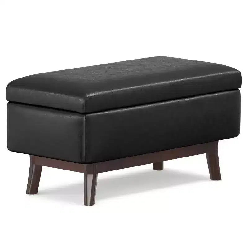 Petit pouf de rangement rectangulaire et bancs Ethan - WyndenHall