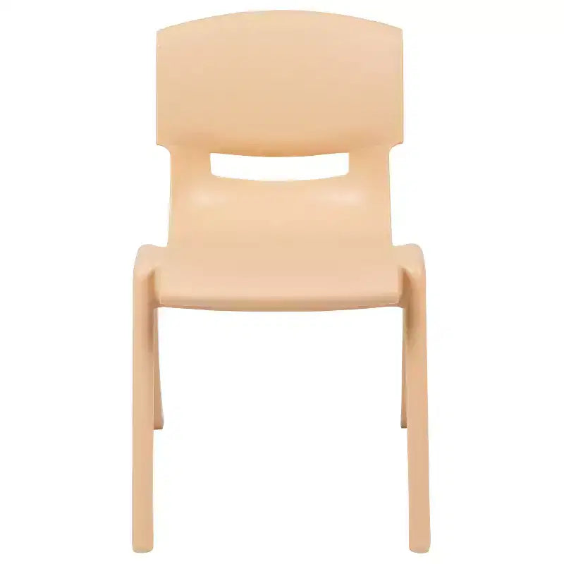 Lot de 2 chaises empilables sans accoudoirs pour enfants – Bleu / Vert / Naturel / Rouge