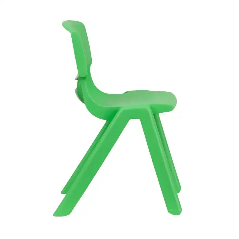 Lot de 2 chaises empilables sans accoudoirs pour enfants – Bleu / Vert / Naturel / Rouge