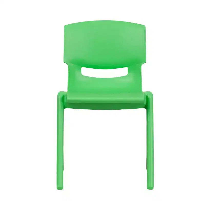 Lot de 2 chaises empilables sans accoudoirs pour enfants – Bleu / Vert / Naturel / Rouge