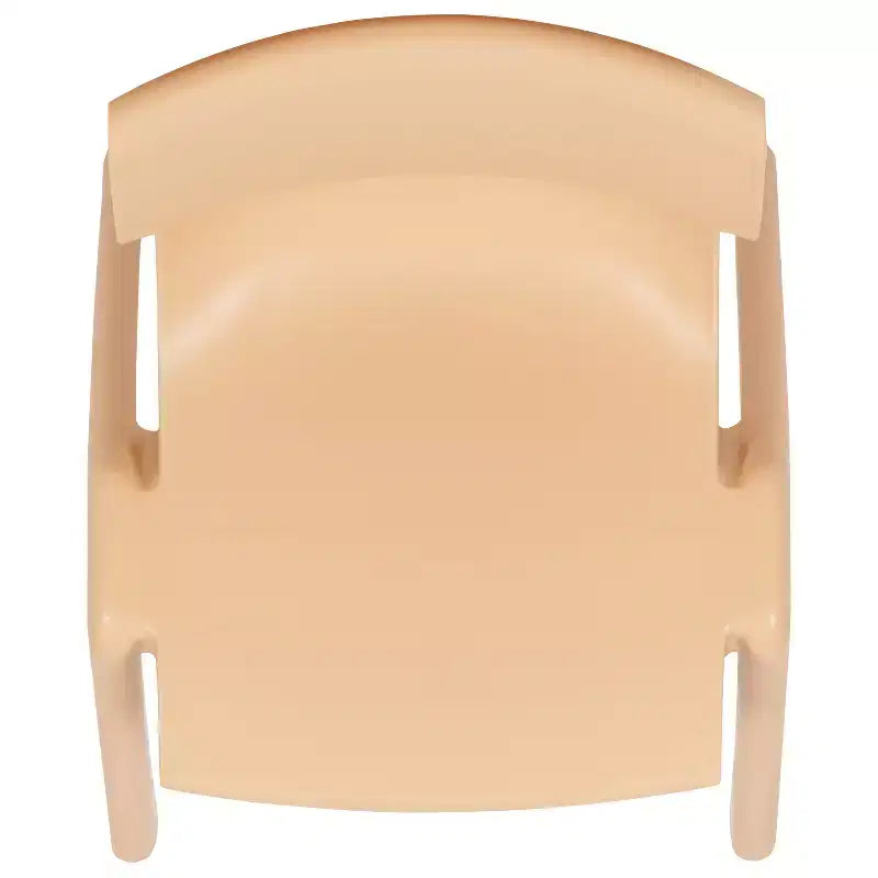 Lot de 2 chaises empilables sans accoudoirs pour enfants – Bleu / Vert / Naturel / Rouge
