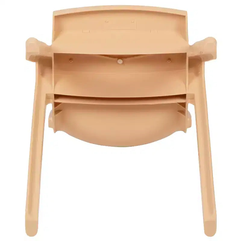 Lot de 2 chaises empilables sans accoudoirs pour enfants – Bleu / Vert / Naturel / Rouge