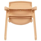 Lot de 2 chaises empilables sans accoudoirs pour enfants – Bleu / Vert / Naturel / Rouge